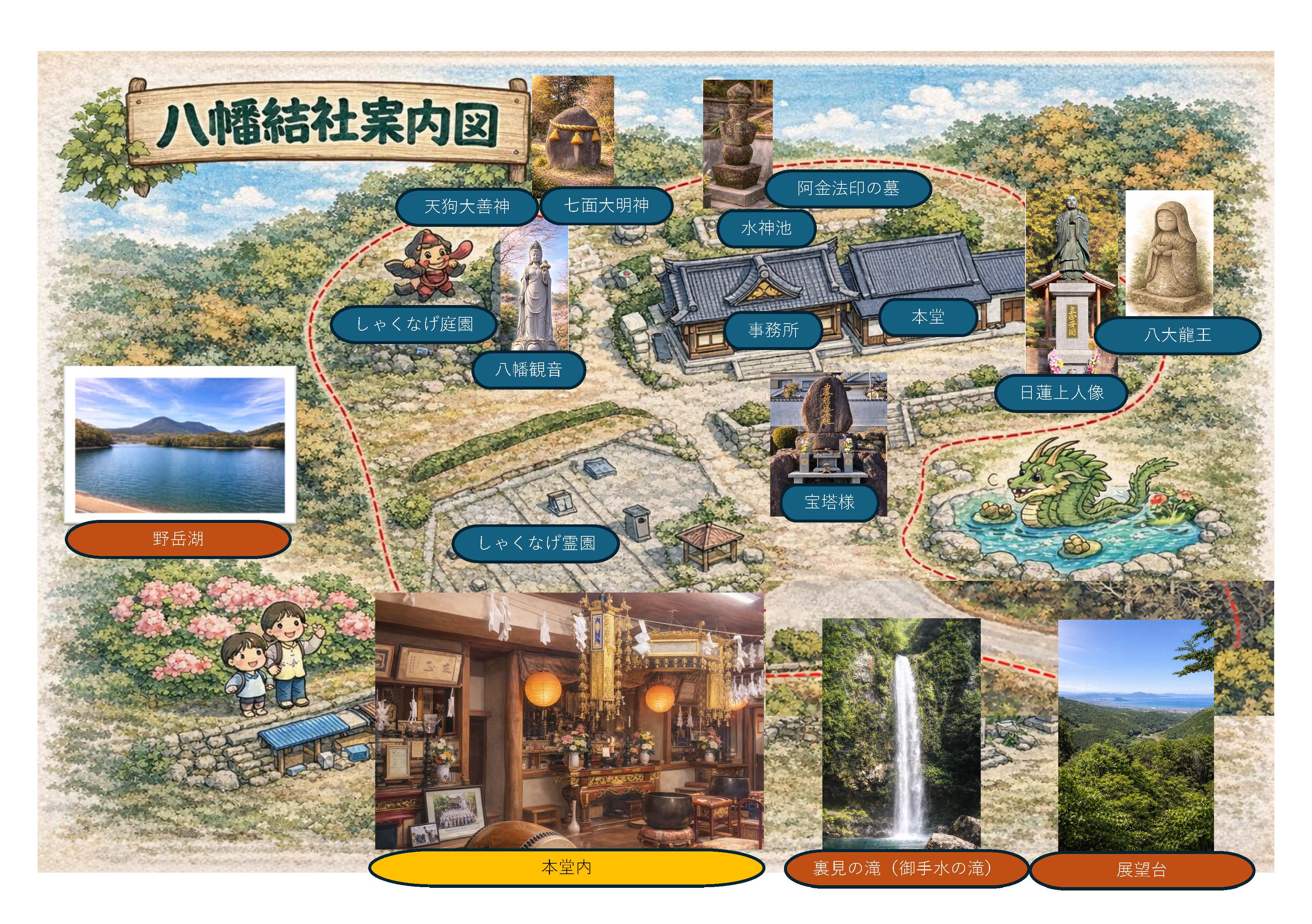 八幡結社案内図